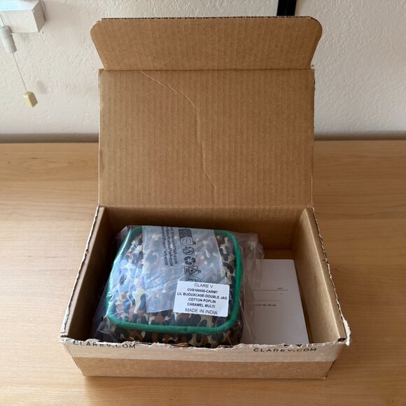 NWT Clare V. Lil Bijoux Case - Leopard print - Picture 6 of 11